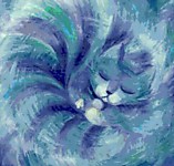 Семья Ферониных рисунок "Кошка Марта". Номинация "Лучший рисунок кошки или котёнка".